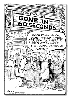 Frequent Flyer Funnies - Gone in 60 Seconds