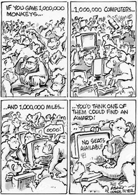 Frequent Flyer Funnies - 1,000,000 Monkeys Frequent Flyer Funnies - 1,000,000 Monkeys