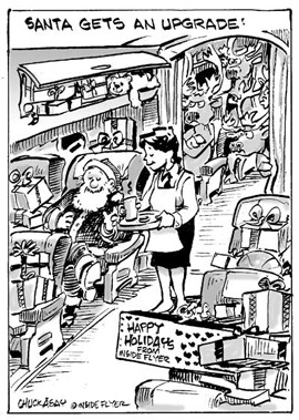 Frequent Flyer Funnies - Upgrade Claus Frequent Flyer Funnies - Upgrade Claus