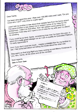 Frequent Flyer Funnies - Letter to Santa